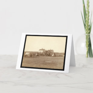 Oglala skolar & det indiska lägergräset Ridge SD Kort