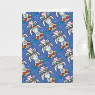OGLD GOAT UNCLE SAM, FUNNY FARM PATRIOTIC BILLYGOA HELGKORT