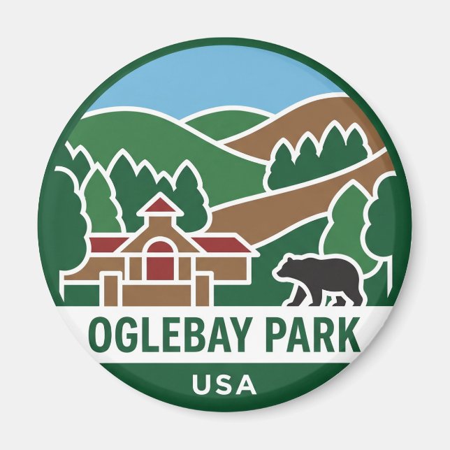 Oglebay Park USA Magnet (Framsidan)