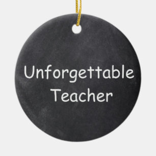 Oglömlig Tacherschalkboard design Gift Idea Julgransprydnad Keramik
