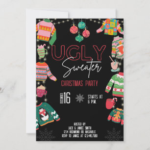 OGLY SWEATER PARTY CHRISTMAS TACKY SWEATER INBJUDA INBJUDNINGAR