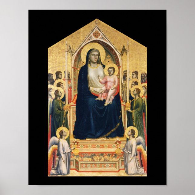 Ognissanti Madonna, Giotto, 1306-1310 Poster (Framsidan)