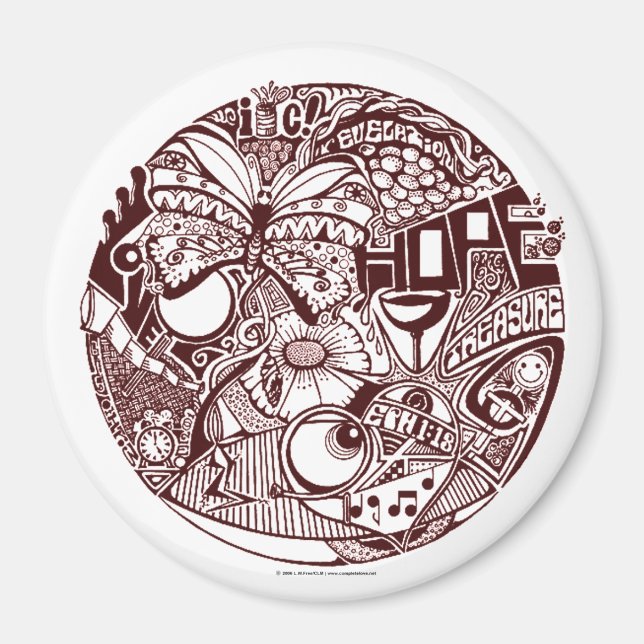 "Ögon 2 Heart" - Magnet (Framsidan)