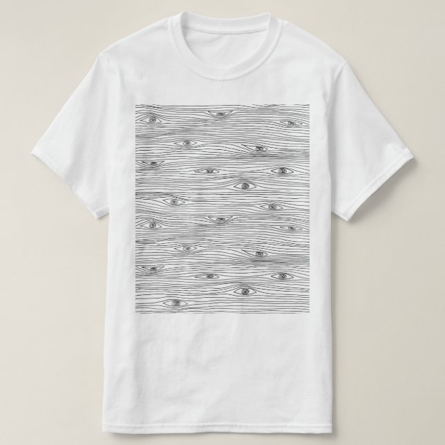 Ögon Abstrakt Art Line T-Shirt (Design framsida)