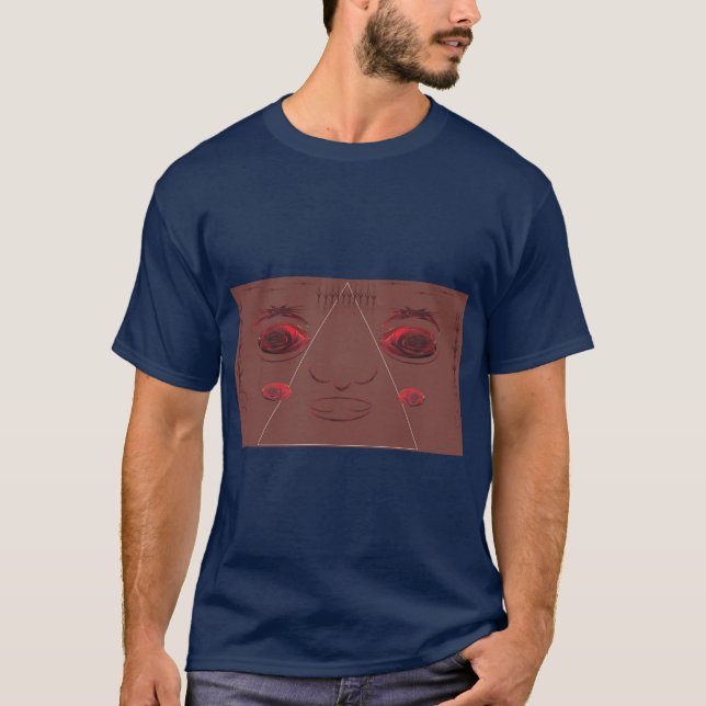 Ögon ansikte i ro. t shirt (Framsida)