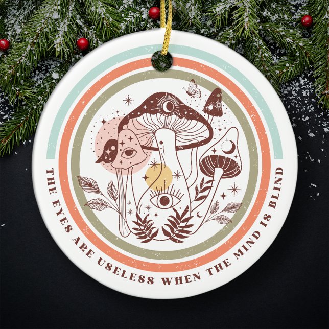 Ögon är osjälsligt när man tänker på Blind Boho ju Julgransprydnad Keramik (Skapare uppladdad)