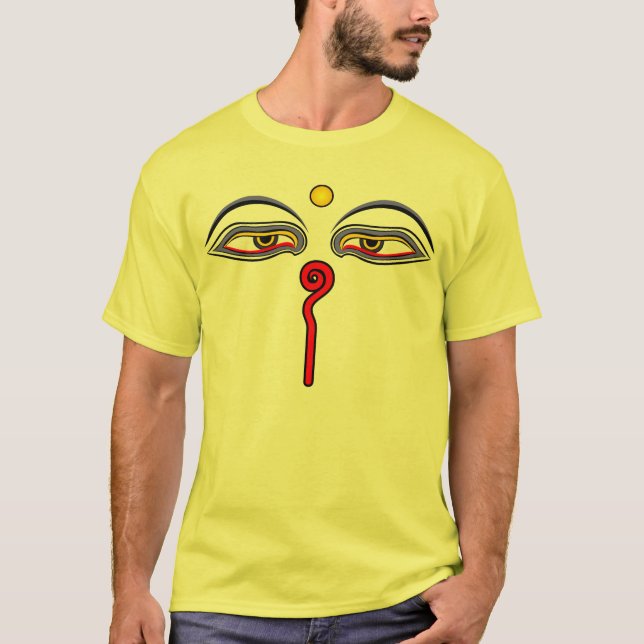 Ögon av Buddhaen Tee (Framsida)
