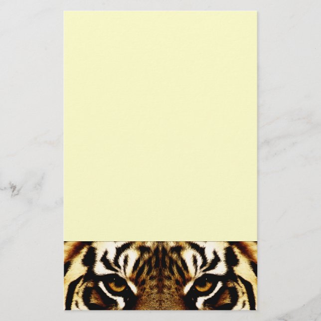 Ögon av en tiger brevpapper (Framsida)