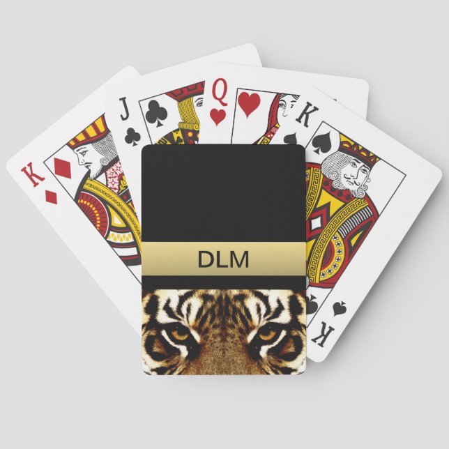 Ögon av en tiger spel kort (Baksidan)