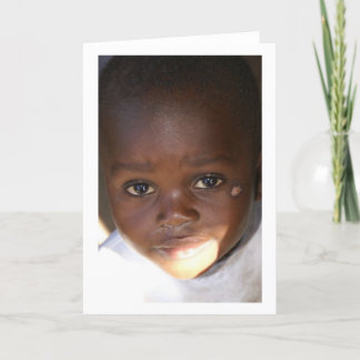 Ögon av ett barn kort