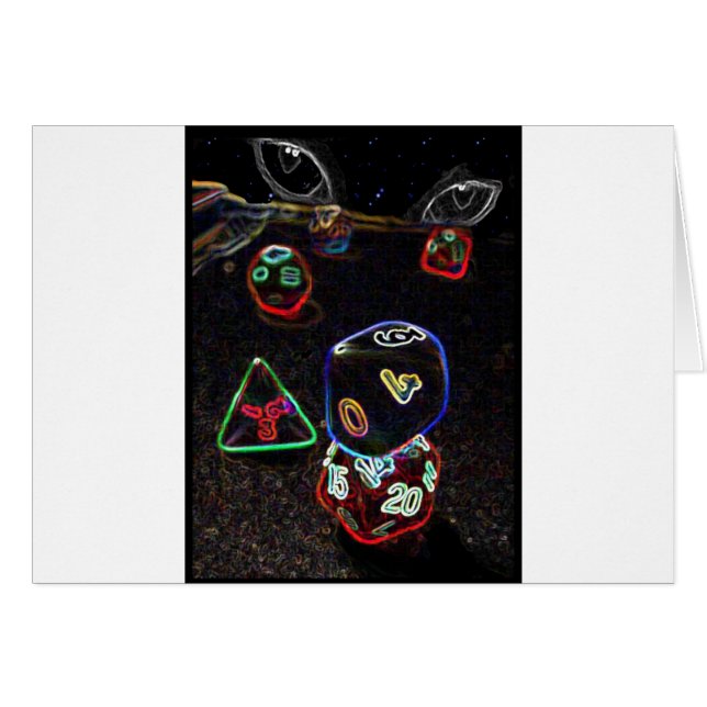 Ögon av ödet hälsningskort (Framsidan Horizontal)