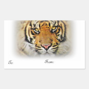 Ögon av Tigern,Löve_ Rektangulärt Klistermärke