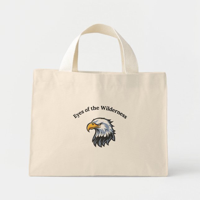 Ögon av Wilderness Eagle Grafisk T-Shirt Mini Tygkasse (Framsidan)