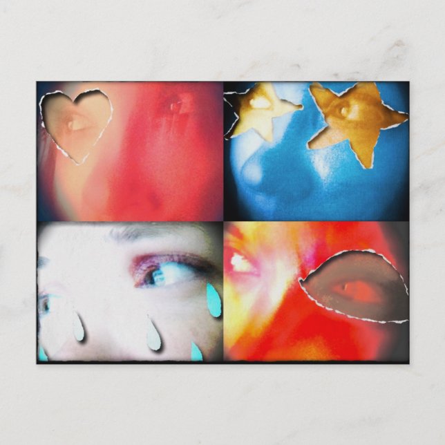 Ögon Berätta för alla vykort (Framsida)