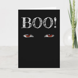 Ögon & "BOO" Halloween-kort Kort