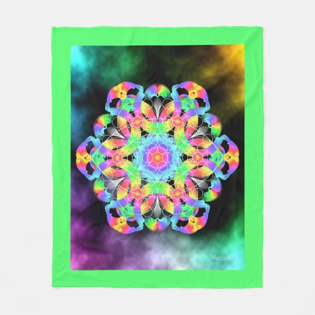 Ögon för bedömning fleecefilt (Framsidan)