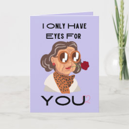 Ögon för dig rolig jazzy mormor Alla hjärtans dag Helgkort