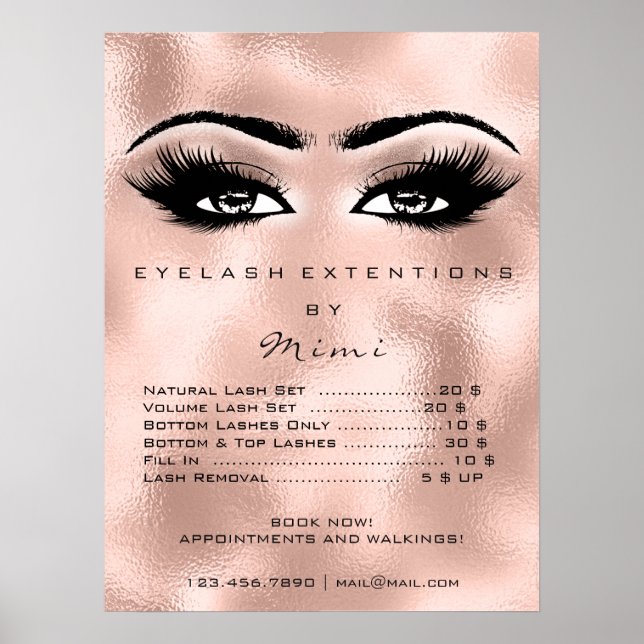 Ögon för  Makeup-försäljning i ro, utpressningsgla Poster (Framsidan)