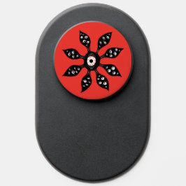 Ögon Goth Witchy Monster on Red