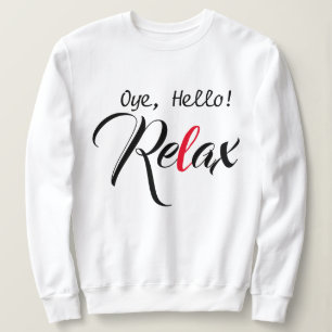 Ögon Hej! Slappna av Funny Desi T-shirt-Design T Shirt