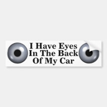 Ögon i baksidan av min billek lustigt på ord