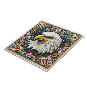 Ögon i designen av en Ornate Tile Kakelplatta