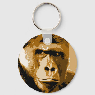 Ögon i Gorilla Keychain Nyckelring