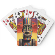 Ögon i Moais Ken Gage Pop Surrealism