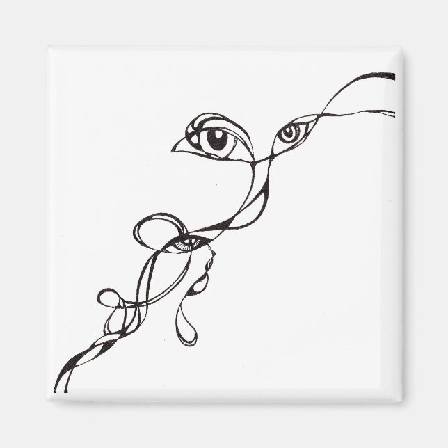 ÖGON i MÖRKEN Magnet (Framsidan)