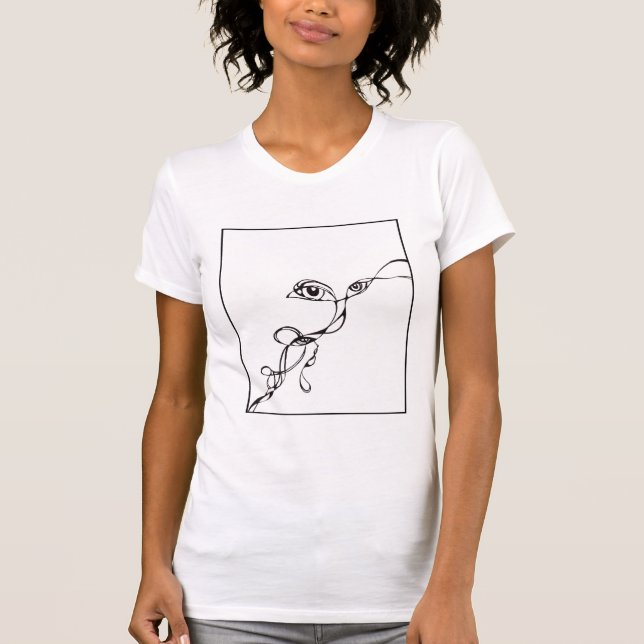 Ögon i mörken tee shirt (Framsida)