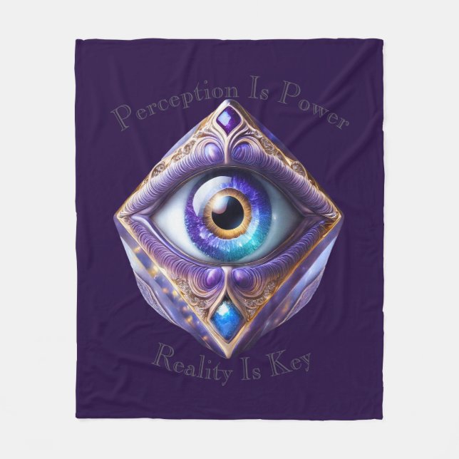 Ögon i universum 08a fleecefilt (Framsidan)