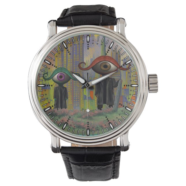 Ögon lämnar staden till fots armbandsur (Framsida)