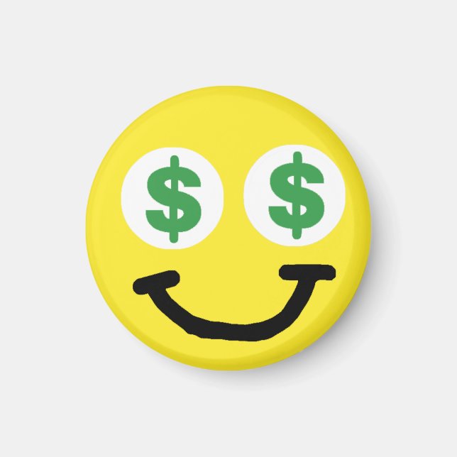 Ögon Magnet, dollartecken Magnet (Framsidan)