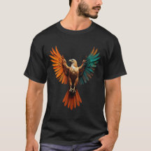 Ögon med Öppet Vingar T-Shirt - Fet grafik Tee