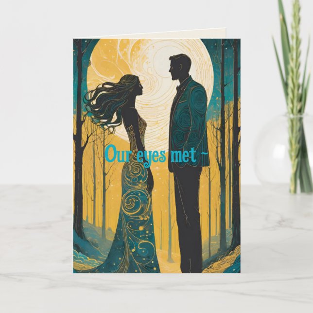 ÖGON MEET ANNIVERSARY/KÄRLEK CARD TACK KORT (Framsida)