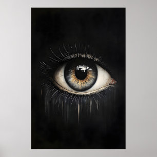 Ögon Mörkt Tryck, Moody Elev Gothic Utskrift, Mörk Poster
