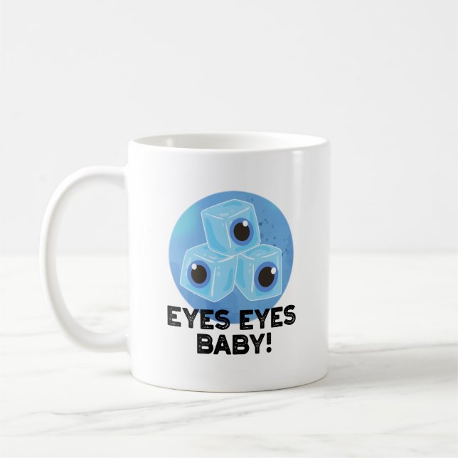 Ögon Ögon Baby Funny Ice Eyeball Pun Kaffemugg (Vänster)