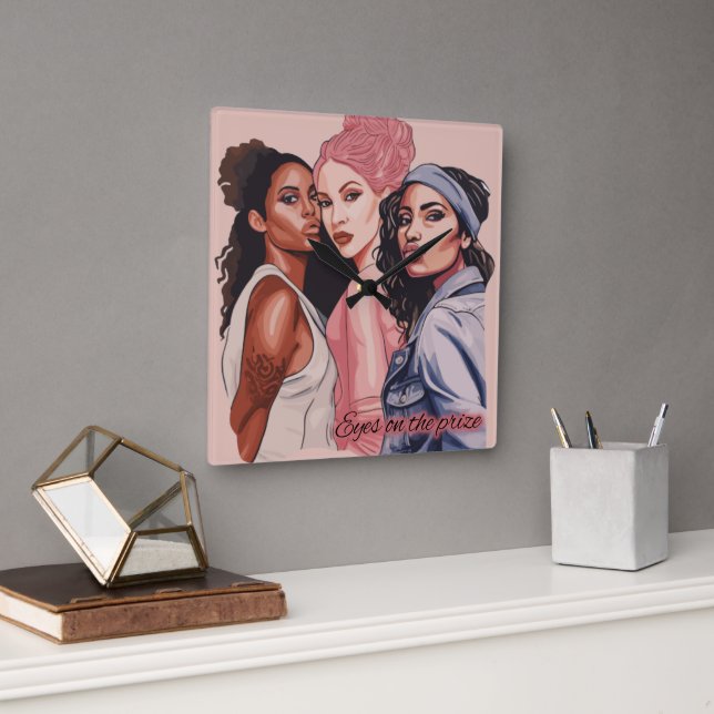 Ögon om priset fyrkantig klocka (Kontor)