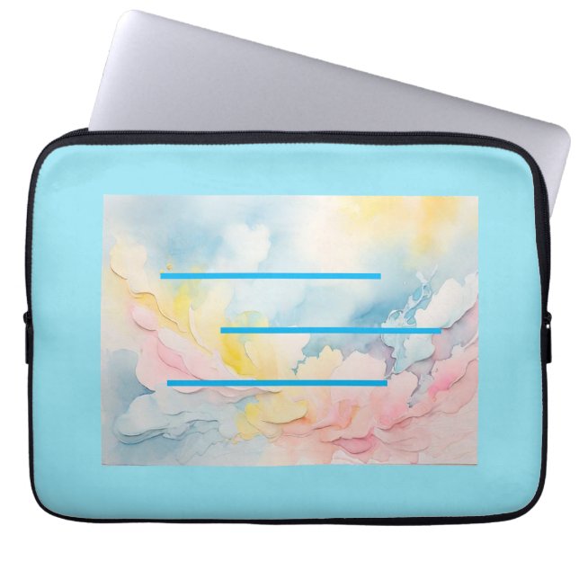 Ögon Rest Blue Electronics Bag Laptop Fodral (Framsidan)