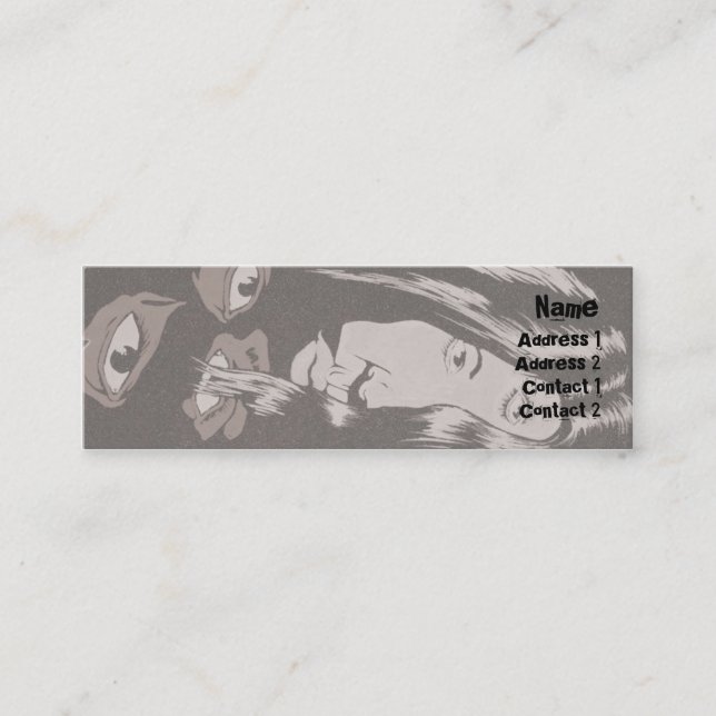 Ögon - smala mini visitkort (Framsida)