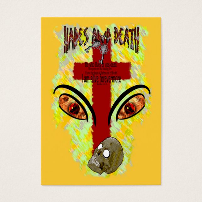 Ögon som blyeld - traktorkort / visitkort (Framsidan)