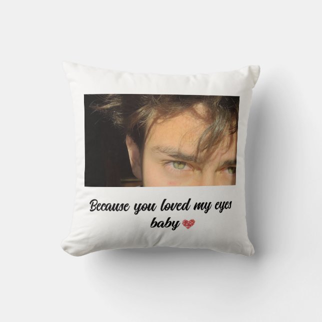 Ögon t-shirt-gåva kudde (Framsida)