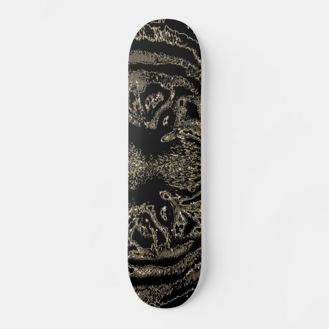 Ögon Tiger 3 - Skateboard för konstföremål Bräda 20,5 Cm (Framsida)