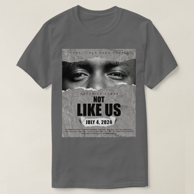Ögon till Kendrick Lamar Hiphop Music T Shirt (Design framsida)