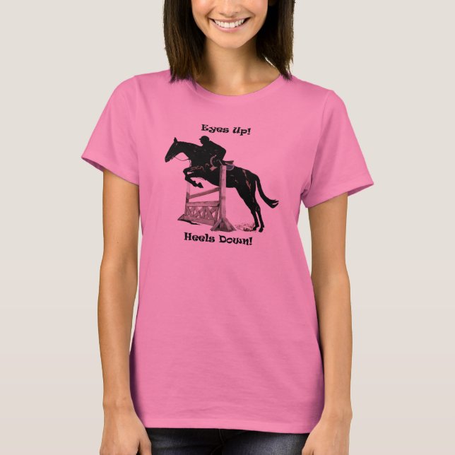 Ögon upp! Häl besegrar! HästT-tröja Tröja (Framsida)