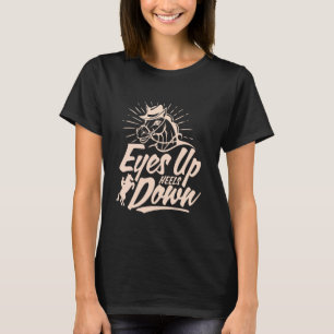 Ögon upp och ner, hästriding, Equestrian for M T Shirt