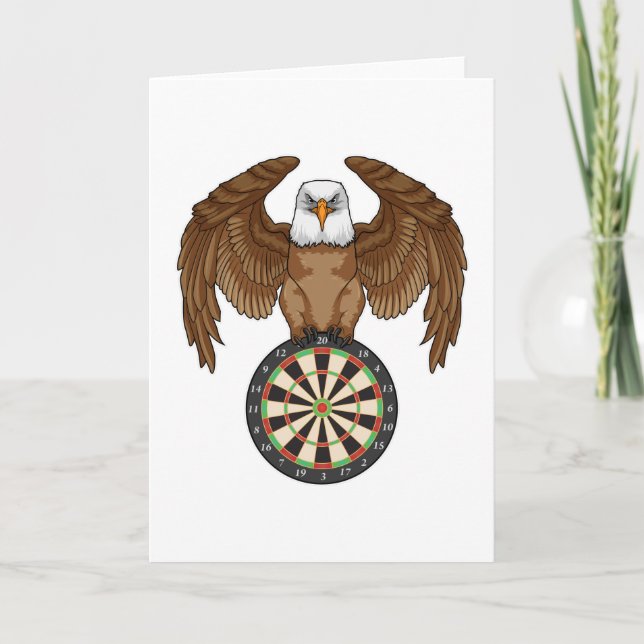 Ögon vid Darts med Dartboard Kort (Framsida)