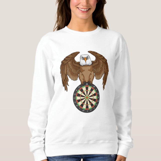 Ögon vid Darts med Dartboard T Shirt (Framsida)