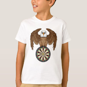 Ögon vid Darts med Dartboard T Shirt