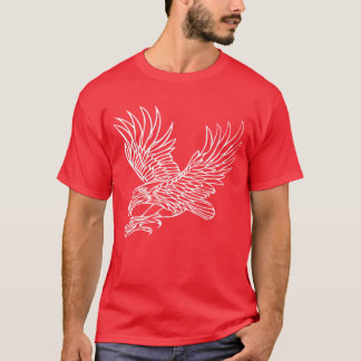 Ögon vid grippflygning för fågel-Älskare-falkoner T Shirt